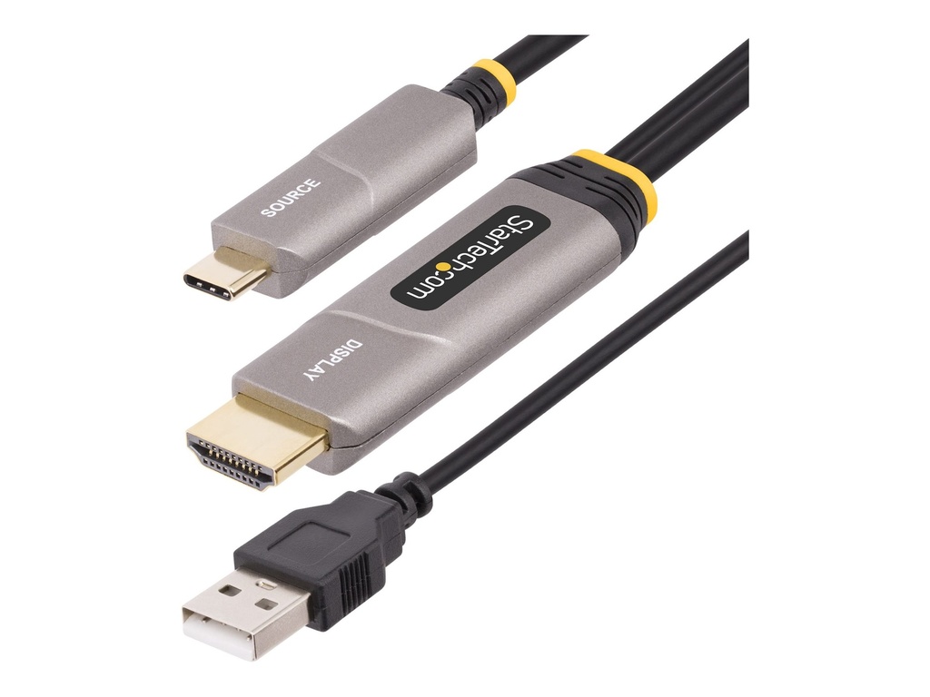 StarTech.com 9,15m USB-C zu HDMI 2.0 Aktives optisches Kabel, 4K 60Hz - HDMI-Kabel - USB-C männlich zu HDMI, USB (nur Strom)
