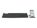 Logitech K375s Multi-Device - Tastatur - Bluetooth, 2.4 GHz