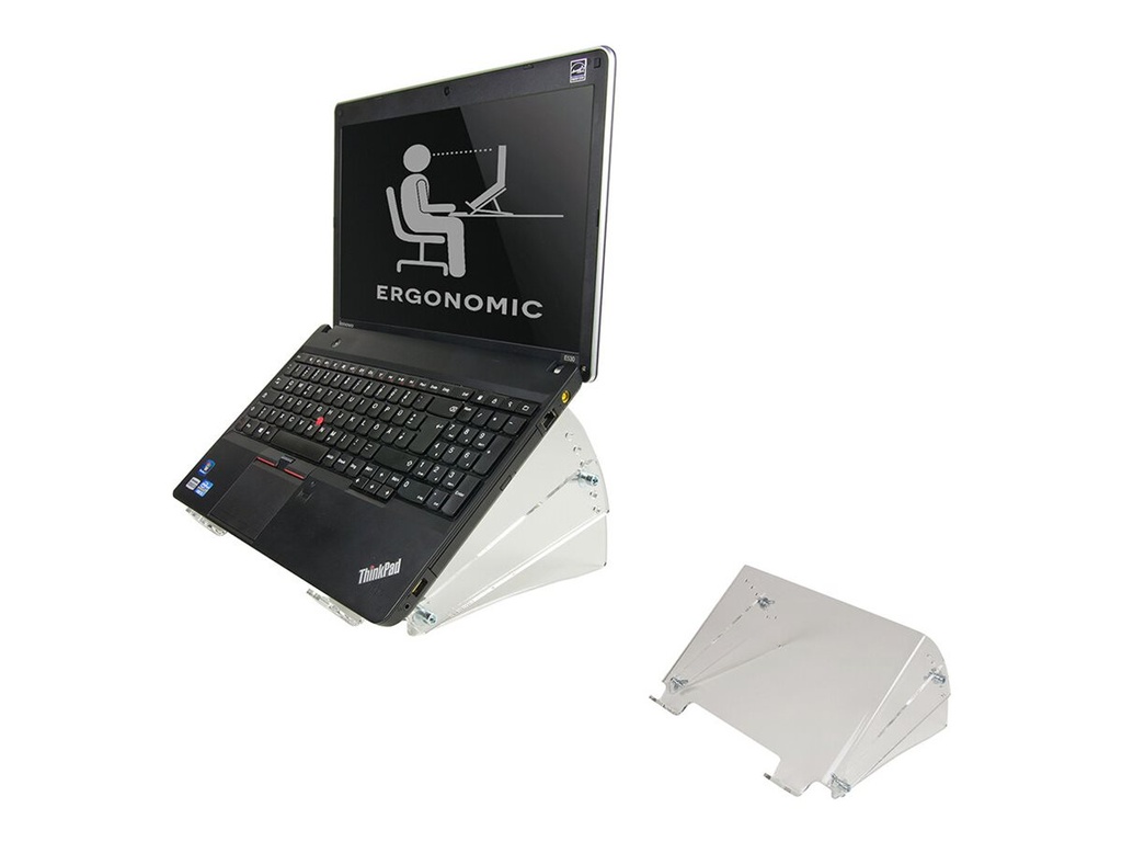 Neomounts NSNOTEBOOK300 - Aufstellung - für Notebook - Acryl - klar - Bildschirmgröße: 25.4-55.9 cm (10"-22")