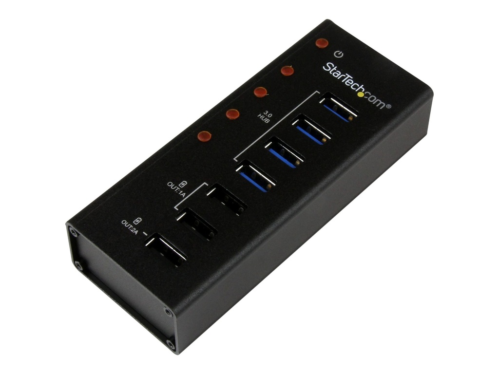 [ST4300U3C3] StarTech.com 4 Port USB 3.0 Hub plus 3 Ladeanschlüsse (2x 1A & 1x 2A)