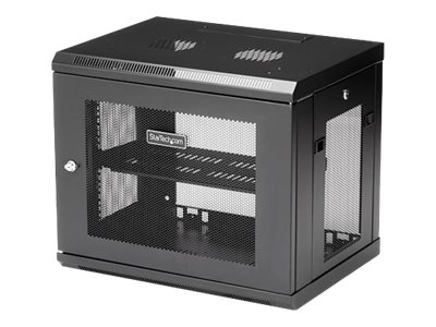 StarTech.com RK9WALM Serverschrank (9HE, zur Wandmontage, mit Scharnier, 38cm tief, Netzwerkschrank)
