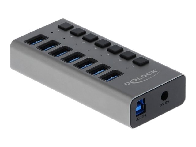 Delock Hub - 7 x SuperSpeed USB 3.0 - Desktop