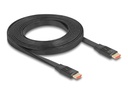 Delock Hohe Geschwindigkeit - HDMI-Kabel mit Ethernet - HDMI männlich zu HDMI männlich - 3 m - Schwarz - flach, Unterstützt das Seitenverhältnis 21:9 für das Kino, 8K60Hz (7680 x 4320)