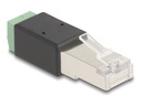 Delock Netzwerkanschluss - RJ-45 (M) zu 2-polige