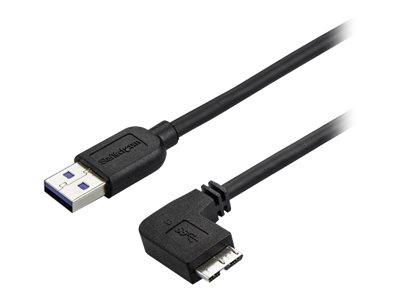 StarTech.com 1m Slim Micro USB 3.0 Kabel rechtsgewinkelt - USB 3.1 Gen 1 (5 Gbit/s)