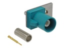 Delock FAKRA Z plug spring pin for crimping 1 prepunched hole