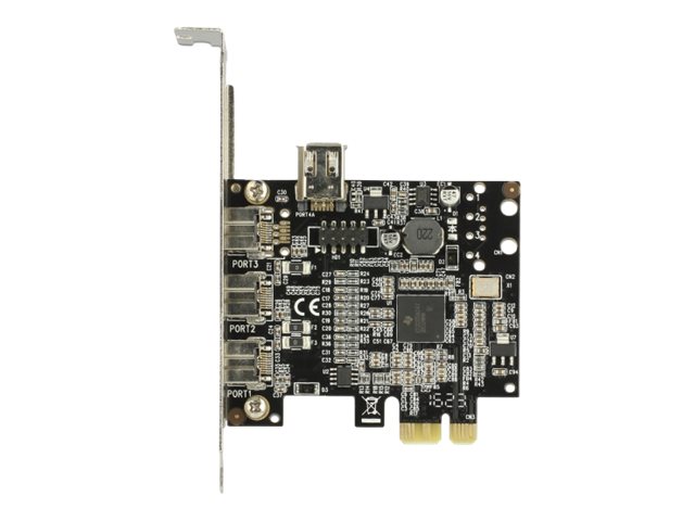 Delock PCI Express Card > 3 x external FireWire B + 1 x internal FireWire A