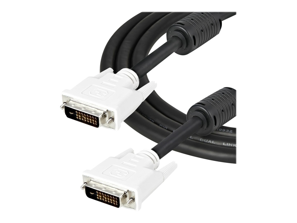 StarTech.com StarTech 2m DVI-D Dual Link Cable - Male to Male DVI-D Digital Video Monitor Cable - 25 pin DVI-D Cable M/M Black 2 Meter - 2560x1600 (DVIDDMM2M)