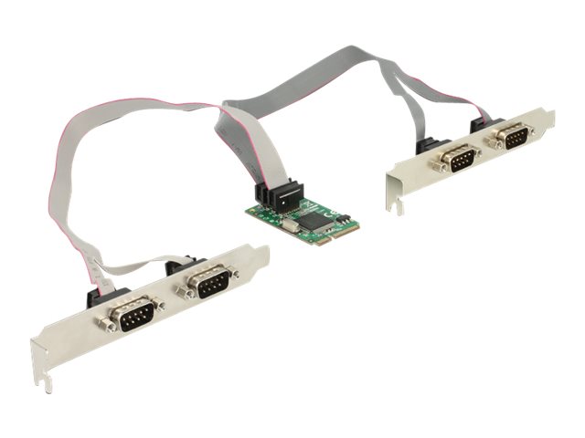 Delock MiniPCIe I/O PCIe full size 4 x Serial RS-232