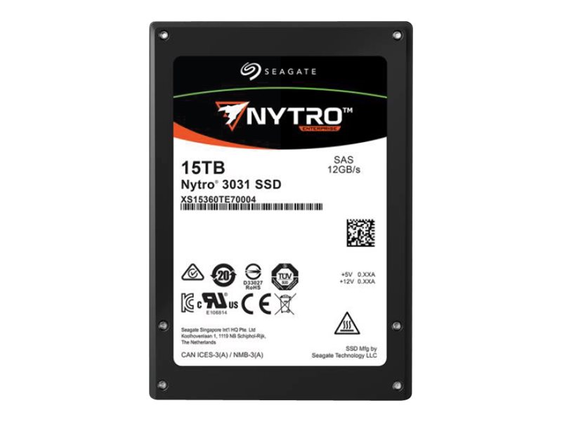 Seagate Nytro 3131 XS15360TE70014 - SSD - verschlüsselt - 15.36 TB - intern - 2.5" (6.4 cm)