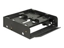 Delock Installation Frame - Laufwerksschachtadapter - 5,25" bis 1 x 3,5" und 2 x 2,5" (13,3 cm bis 1 x 8,9 und 2 x 6,4 cm)