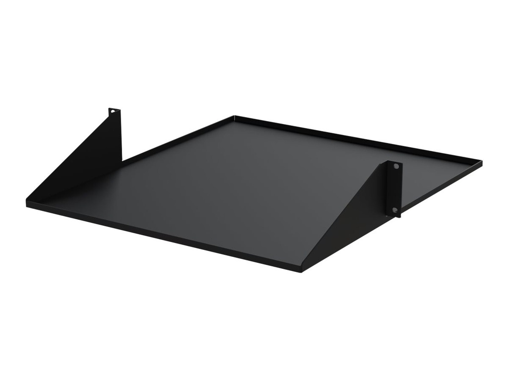 StarTech.com 2U 19" 2-Post Network Rack Cabinet Shelf, 20in Deep Center Mount Cantilever Tray Rackmount Shelf for AV/Data Equipment Enclosure with Cage Nuts & Screws 75lb Weight Capacity - 2U Fixed Rack Shelf (CABSHF2POST2)