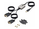 StarTech.com 4m 2-Port USB auf Seriell Adapter, RS232 COM-Retention, FTDI - Kabel USB / seriell - USB (M)