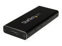 StarTech.com Startech SSD Festplattengehäuse für M.2 Festplatten - USB 3.1 Type C - NGFF - USB C Kabel - USB 3.1 Case auf M2 Adapter - Speichergehäuse - M.2 - SATA 6Gb/s - USB 3.1 (Gen 2)