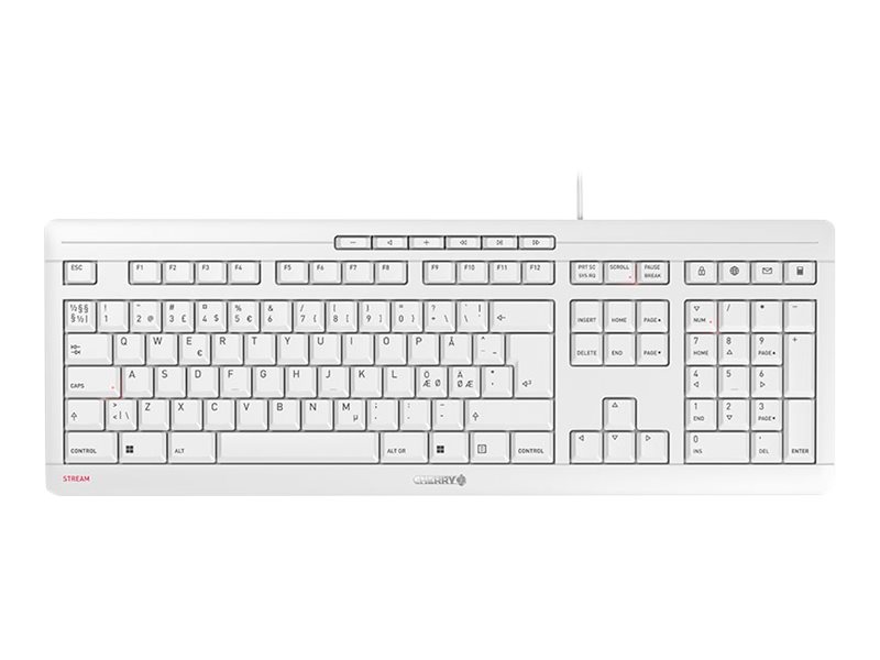 Cherry STREAM KEYBOARD - Tastatur - USB - Pan-Nordic
