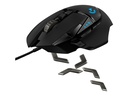 Logitech Gaming Mouse G502 (Hero) - Maus - optisch - 11 Tasten - kabellos, kabelgebunden - 2.4 GHz - kabelloser Empfänger (USB)