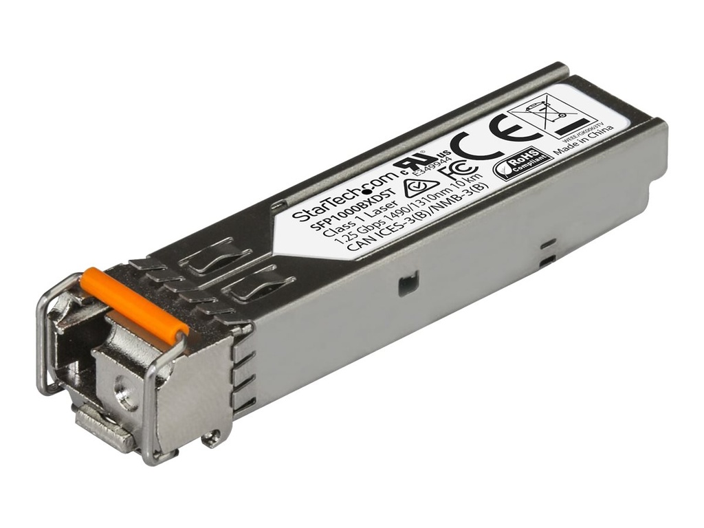 StarTech.com MSA Uncoded SFP Module, 1000BASE-BX, 1 Gigabit Ethernet Bi-Directional (BiDi)