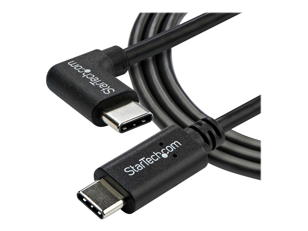 StarTech.com StarTech Right Angle USB-C Cable - 1m / 3 ft - Reversible - M/M - USB Type C Cable - USB-C Charge Cable - USB C to USB C Cable (USB2CC1MR)