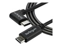 StarTech.com StarTech USB- C Kabel rechtsgewinkelt - St/St - 1m - USB 2.0 - USB Typ-C Kabel - 90 grad USB C - USB-C auf USB C - USB-C Ladekabel - USB-Kabel - USB-C (M)