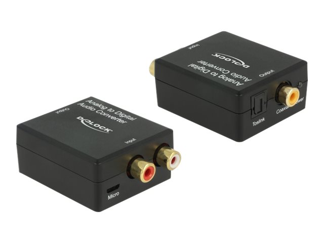 Delock Analog-Digital-Audiowandler - Schwarz
