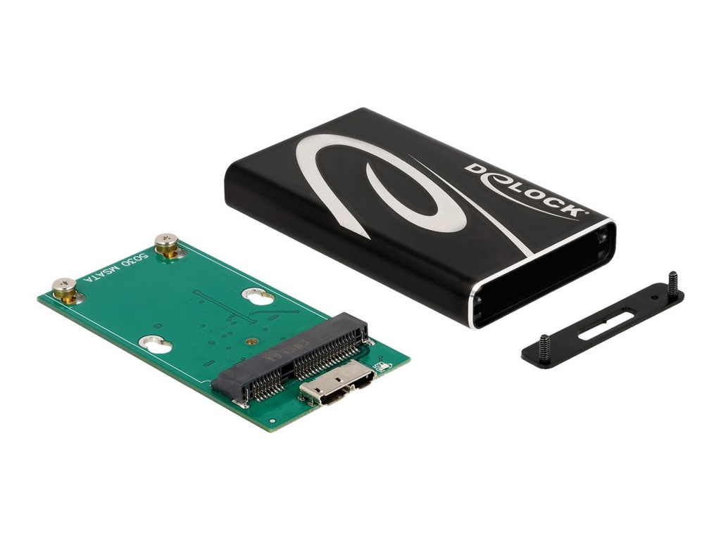 [42006] Delock Speichergehäuse - mSATA - mSATA 6Gb/s - USB 3.2 (Gen 1)