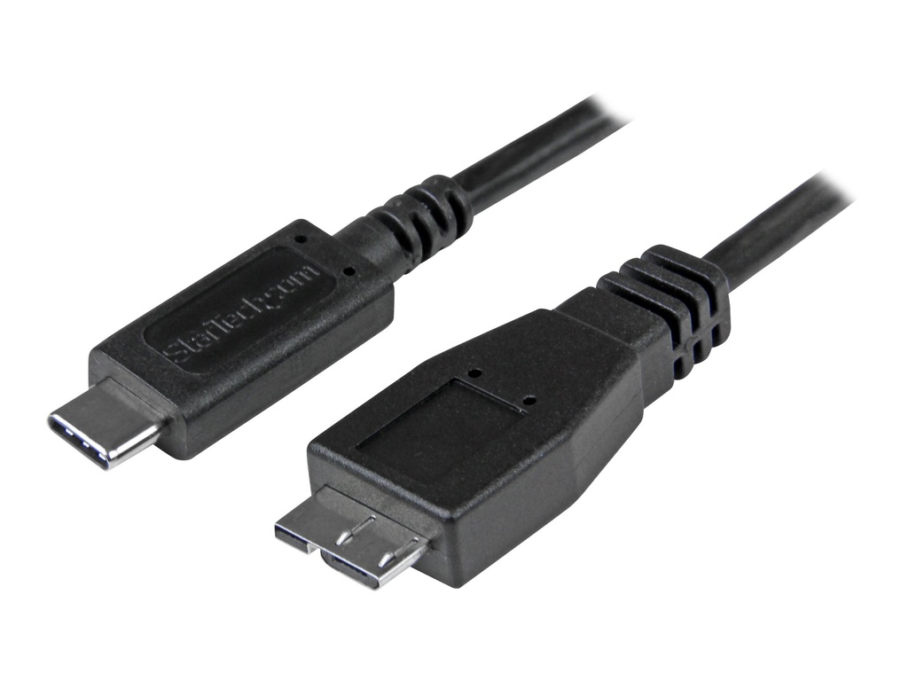 StarTech.com StarTech USB C to Micro USB Cable 0.5m - USB 3.1 Type C to Micro USB Type B Cable - Micro USB 3.1 to USB-C - Thunderbolt 3 Compatible (USB31CUB50CM)