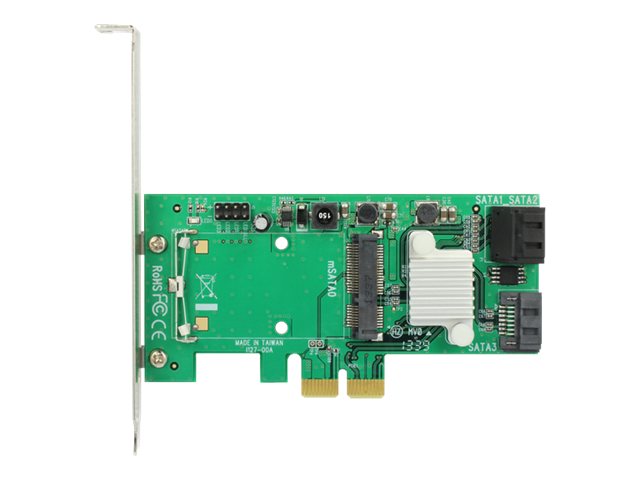 Delock Hybrid 3 x internal SATA 6 Gb/s + 1 x internal mSATA - Speichercontroller (RAID)