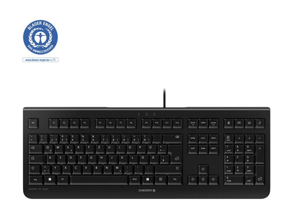 Cherry KC 1000 - Tastatur - Spanisch - Schwarz
