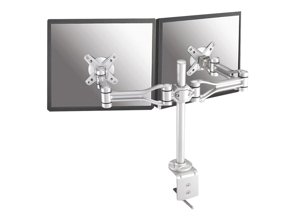 Neomounts FPMA-D1030D - Befestigungskit - Voll beweglich - für 2 LCD-Displays - Silber - Bildschirmgröße: 25.4-61 cm (10"-24")