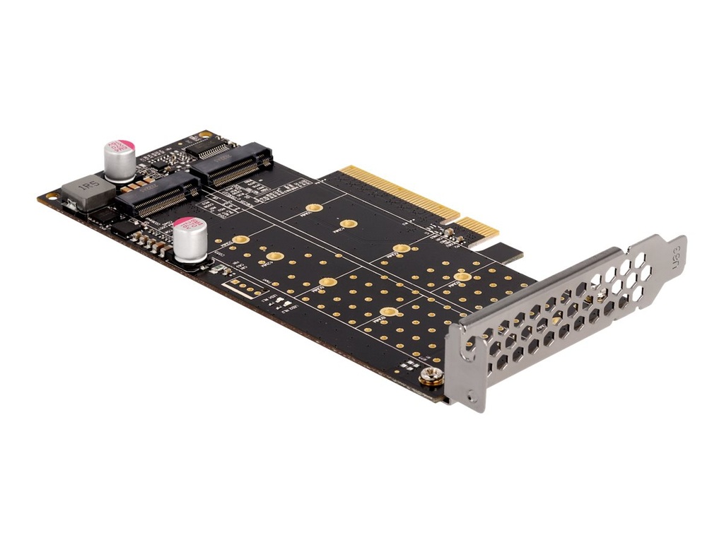 Delock PCI Express x8 Card to 2 x internal NVMe M.2 Key M