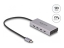 Delock Hub - 10 Gbps, PD 85W, mit 30 cm Anschlusskabel