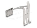 Delock Halter für modularen Einsatz - with labelling field 1 port, metal