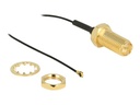 Delock Antennenkabel - RP-SMA (R) zu MHF4 (S)