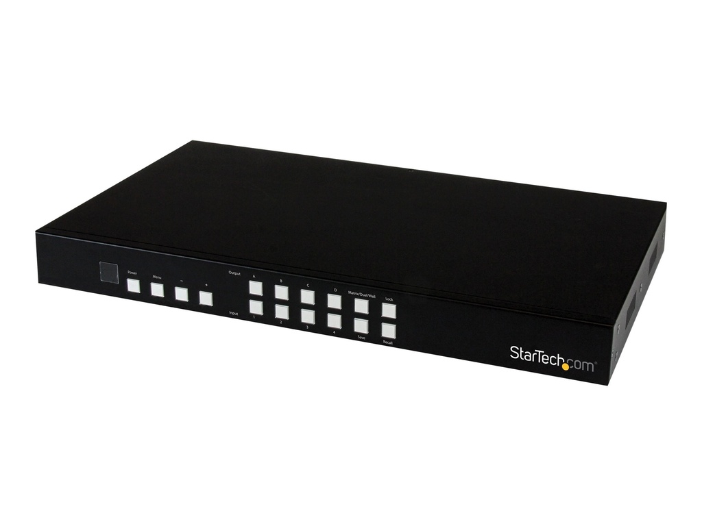 StarTech.com 4x4 HDMI Matrix Switch mit Bild und Bild Multiviewer o. Videowand