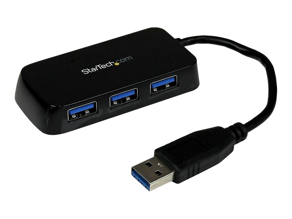 [ST4300MINU3B] StarTech.com Startech 4 Port USB 3.0 SuperSpeed Hub - Schwarz