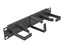 Delock Kabelmanagement - mit 3 Metallhaken (2 x horizontal, 1 x vertikal)