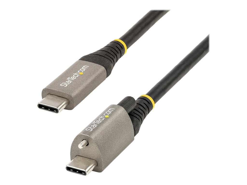 StarTech.com StarTech 20in 50cm Top Screw Locking USB C Cable 10Gbps, USB 3.1/3.2 Gen 2 Type-C Cable, 100W (5A)