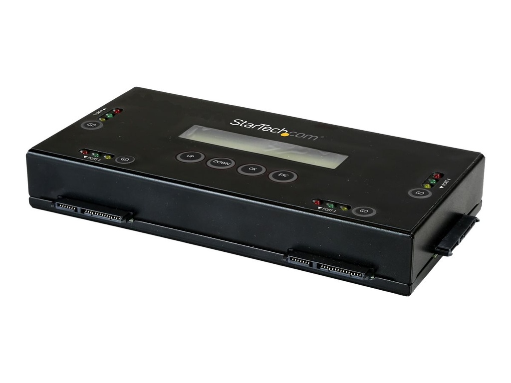 StarTech.com StarTech SSD/HDD Festplattenlöschgerät mit 4 Steckplätzen - 2,5" & 3,5" SATA - Selbständiges Sicheres Externes Festplatten Löschgerät mit 9 Löschmodi - RS232 Printer Port - NIST/DOD (SATERASER4)