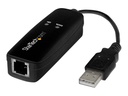 StarTech.com StarTech USB 2.0 Faxmodem - 56K Externes DialUp V.92 Modem/Dongle/Adapter - Computer/Laptop Faxmodem - USB auf Telefonbuchse - USB Datenmodem - Netzwerk Fax/CMR/POS (USB56KEMH2)
