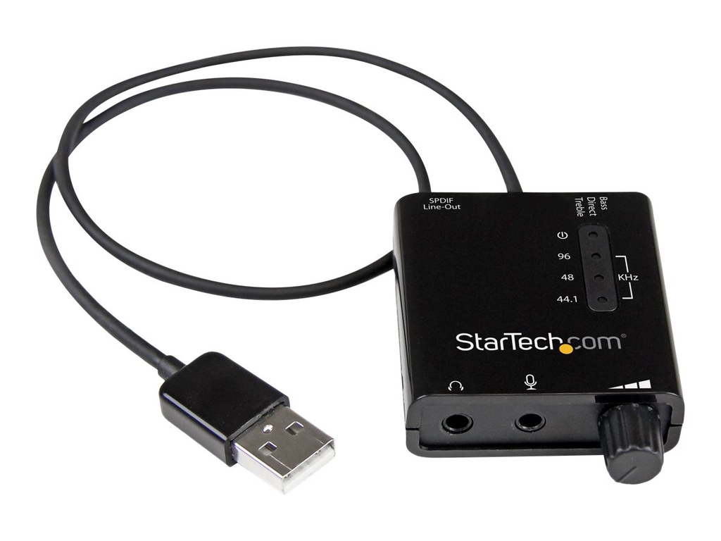 StarTech.com USB Audio Adapter - Externe USB Soundkarte mit SPDIF Digital Audio mit 2x 3,5mm Klinke