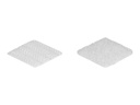 Delock Klettpunkt - quadratisch, selbstklebend - weiß (Packung mit 64)