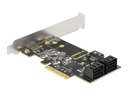 Delock PCI Express Card x4 > 5 x internal SATA 6 Gb/s