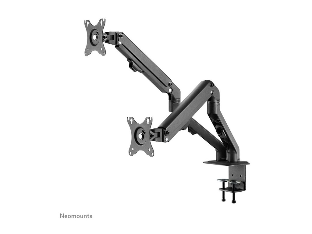 Neomounts FPMA-D650D - Befestigungskit - Voll beweglich - für 2 LCD-Displays - Stahl - Schwarz - Bildschirmgröße: 43.18-68.58 cm (17"-27")