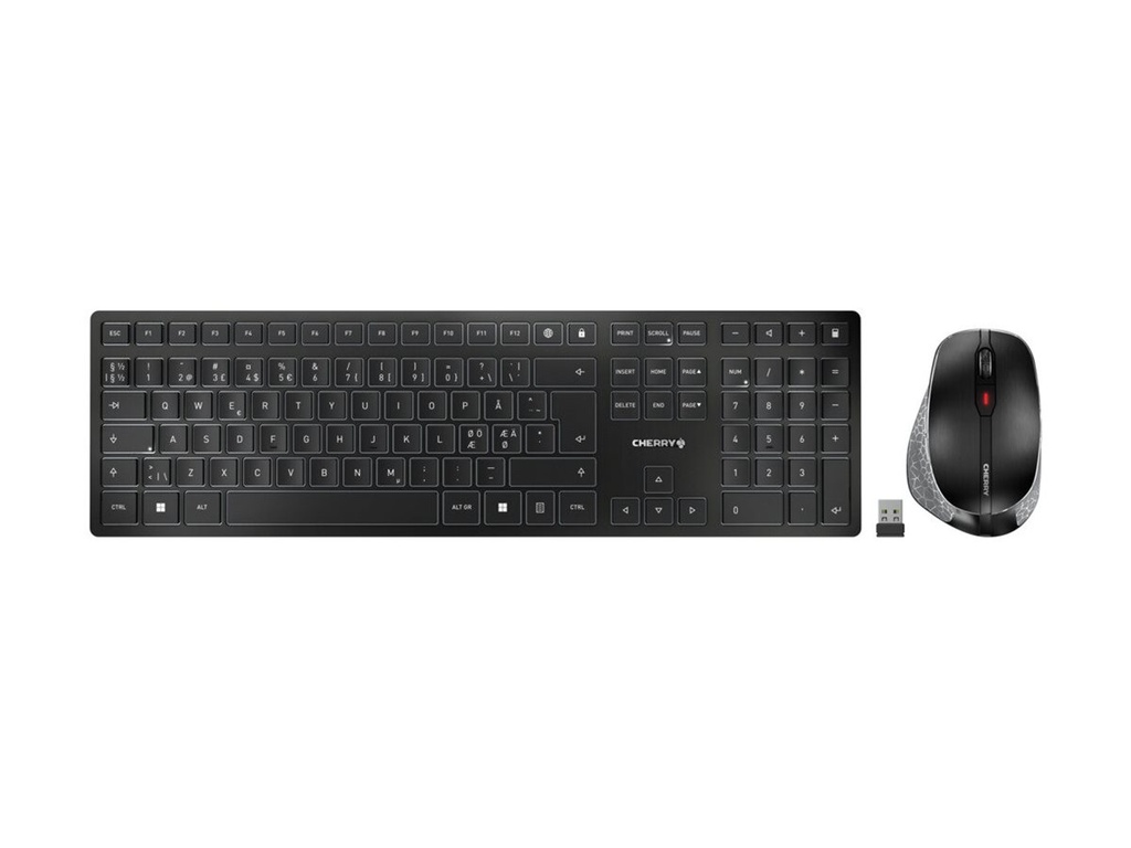 Cherry DW 9500 SLIM - Tastatur-und-Maus-Set - kabellos