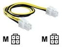 Delock Stromkabel - Netzstecker P4 (M) zu Netzstecker P4 (M)