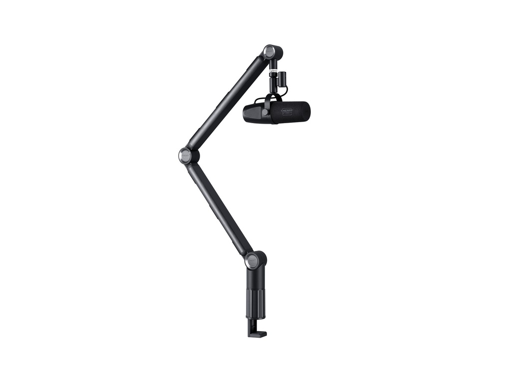 Cherry XTRFY Ngale Boom Arm - Befestigungskit (Auslegerarm, C-Klemme / Durchgangsmontage, Gewindeadapter 3/8" - 5/8")