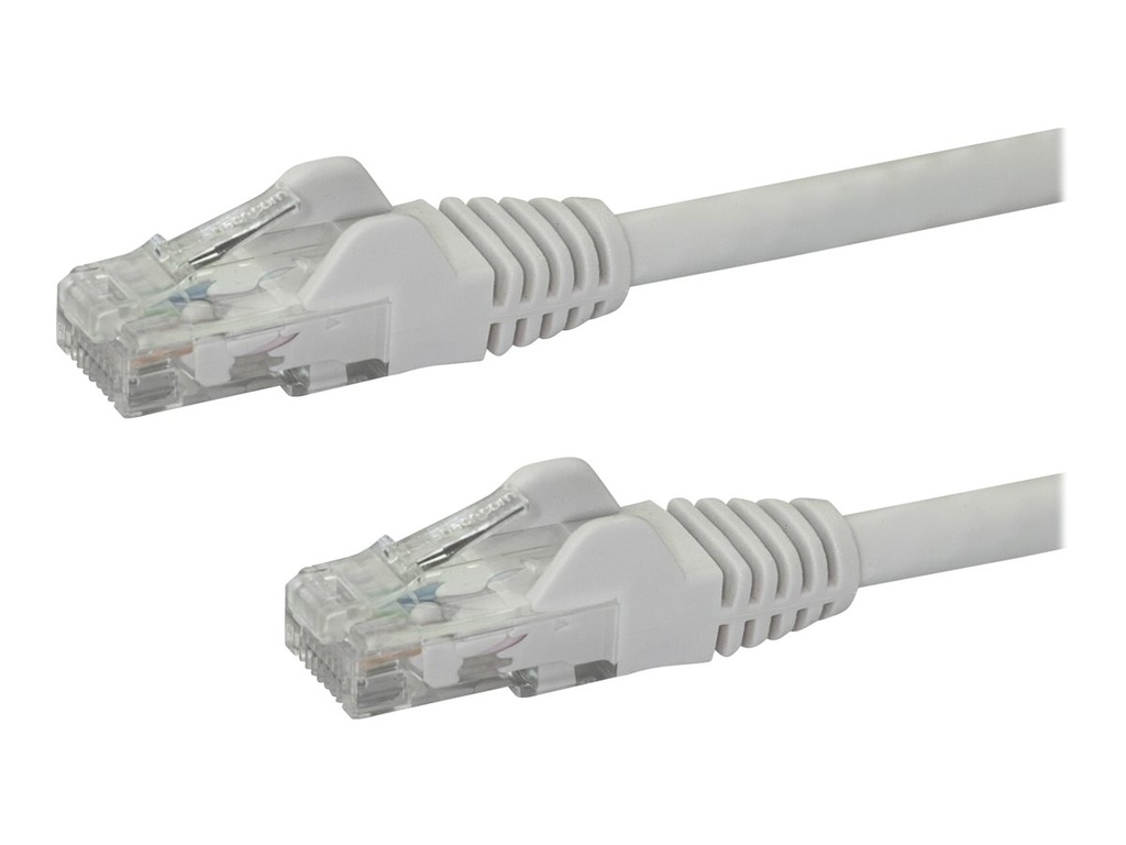 StarTech.com Startech 10m CAT6 Ethernet Cable, 10 Gigabit Snagless RJ45 650MHz 100W PoE Patch Cord, CAT 6 10GbE UTP Network Cable w/Strain Relief, White, Wiring is UL Certified/TIA - Category 6 - 24AWG (N6PATC10MWH)