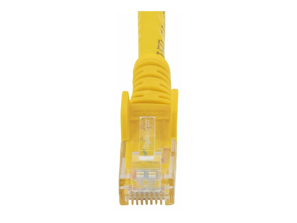 StarTech.com Startech 10m CAT6 Ethernet Cable, 10 Gigabit Snagless RJ45 650MHz 100W PoE Patch Cord, CAT 6 10GbE UTP Network Cable w/Strain Relief, Yellow, Wiring is UL Certified/TIA - Category 6 - 24AWG (N6PATC10MYL)