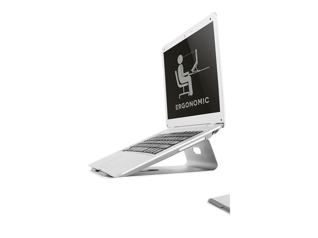 Neomounts NSLS025 - Aufstellung - für Notebook - Gebürstetes Aluminium - Silber - Bildschirmgröße: 25.4-43.2 cm (10"-17")