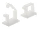 Delock Kabelhalter - weiß (Packung mit 10)